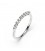 Aliança or blanc i brillants grapa fil rodó 0,25 cts