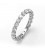 Aliança or blanc i brillants grapa fil rodó 3,00 cts