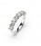 Aliança or blanc i brillants barres 1,00 cts