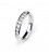 Aliança or blanc i brillants carril rodó 0,60 cts