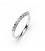Aliança or blanc i brillants grapa cuadrada 0,25 cts