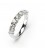 Aliança or blanc i brillants grapa cuadrada 1,00 cts