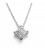 Penjant 4 princeses 0,50 cts or blanc