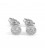 Botones brillantes 0,33 quilates oro blanco