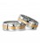 Alianza boda oro bicolor Bands