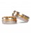 Alianza boda oro bicolor Soft