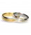 Alianza boda oro bicolor Twenty