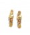 Pendientes oro amarillo Nanis con brillantes y cuarzo rutilado