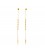 Arracades or groc Pink & Gold