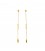 Arracades or groc Pink & Gold